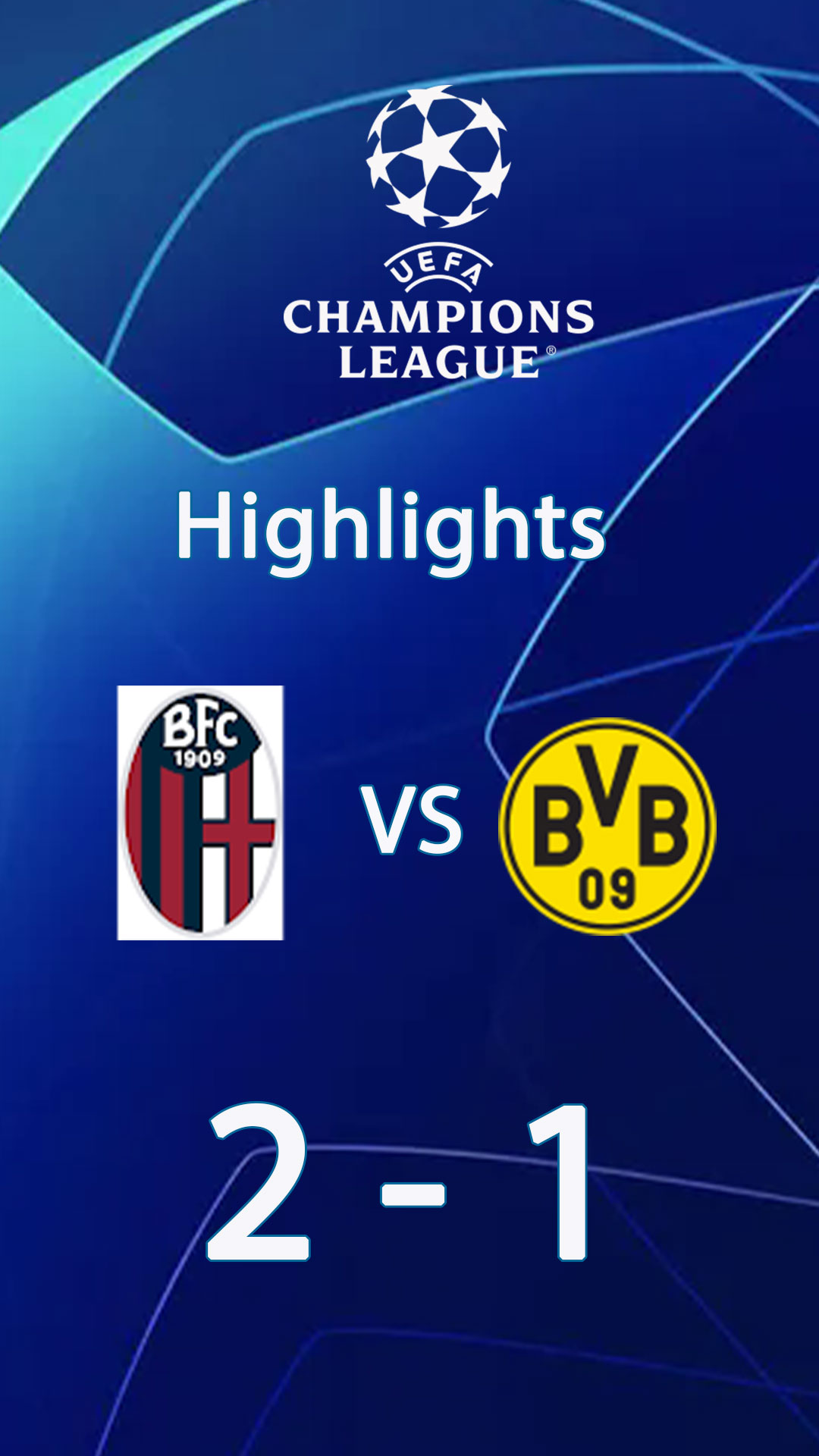 Bologna 2-1 Borussia Dortmund | Highlight Champions League 24/25 - โบโลญญ่า - โบรุสเซีย ดอร์ทมุนด์ | ไฮไลต์ ยูฟ่า แชมเปี้ยนส์ ลีก 24/25